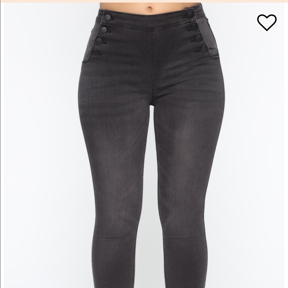 Set sail high rise grey skinny jeans sz 3 FNova